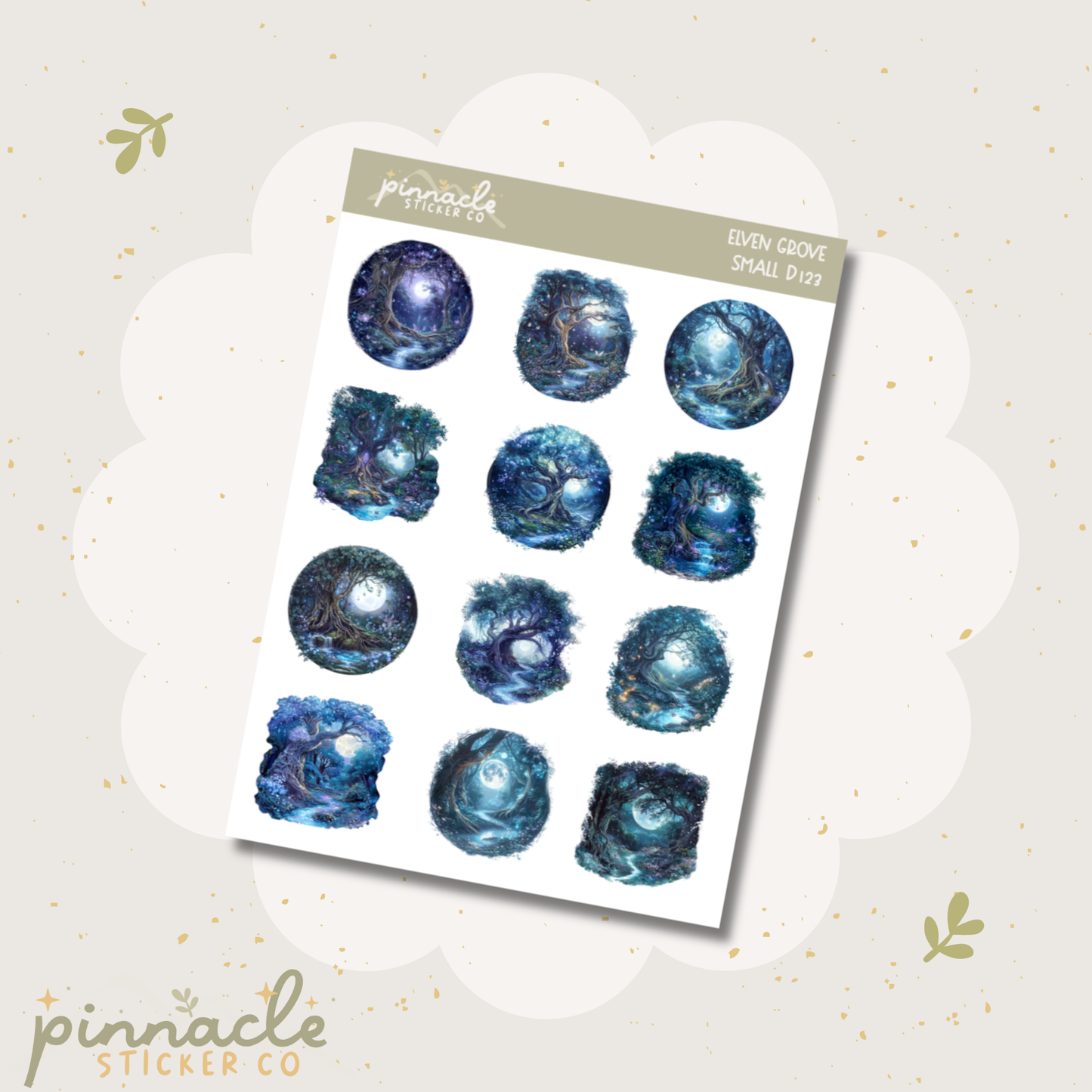 Elven Grove Deco Planner Stickers