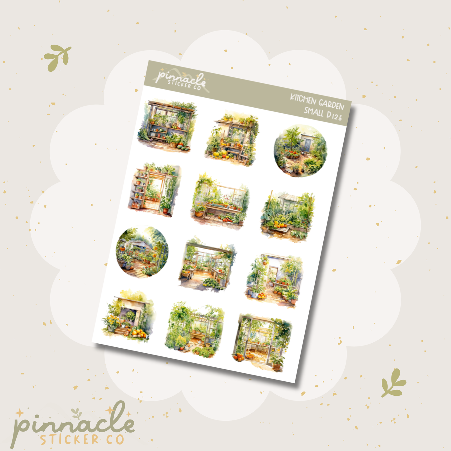Kitchen Garden Deco Planner Stickers