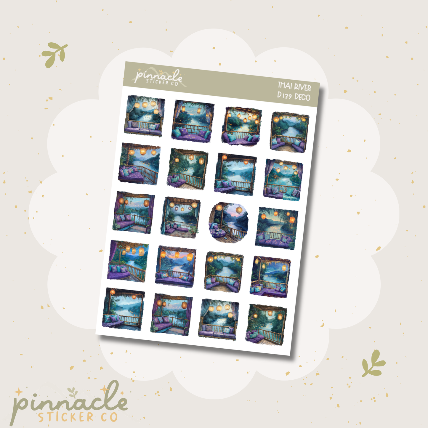 Thai River Deco Planner Stickers