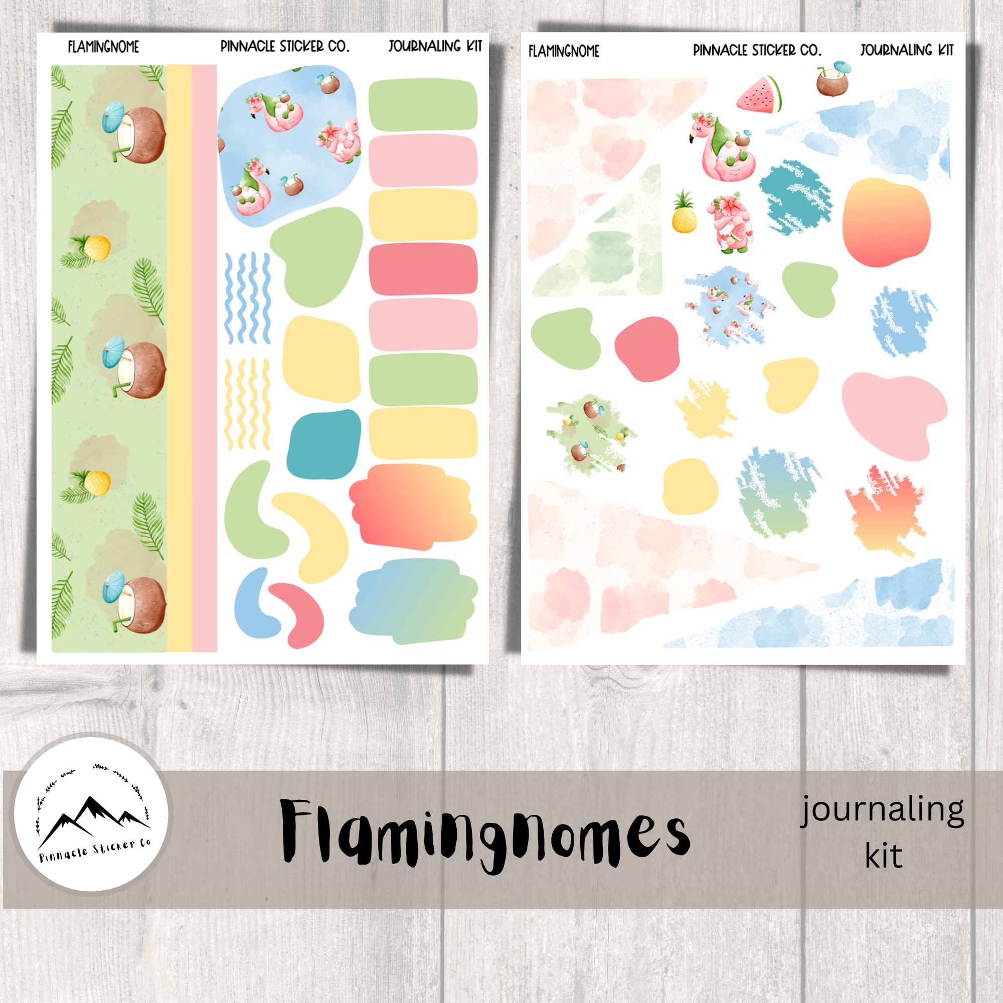 Flamingnomes Journaling Kit Planner Stickers – Pinnacle Sticker Co