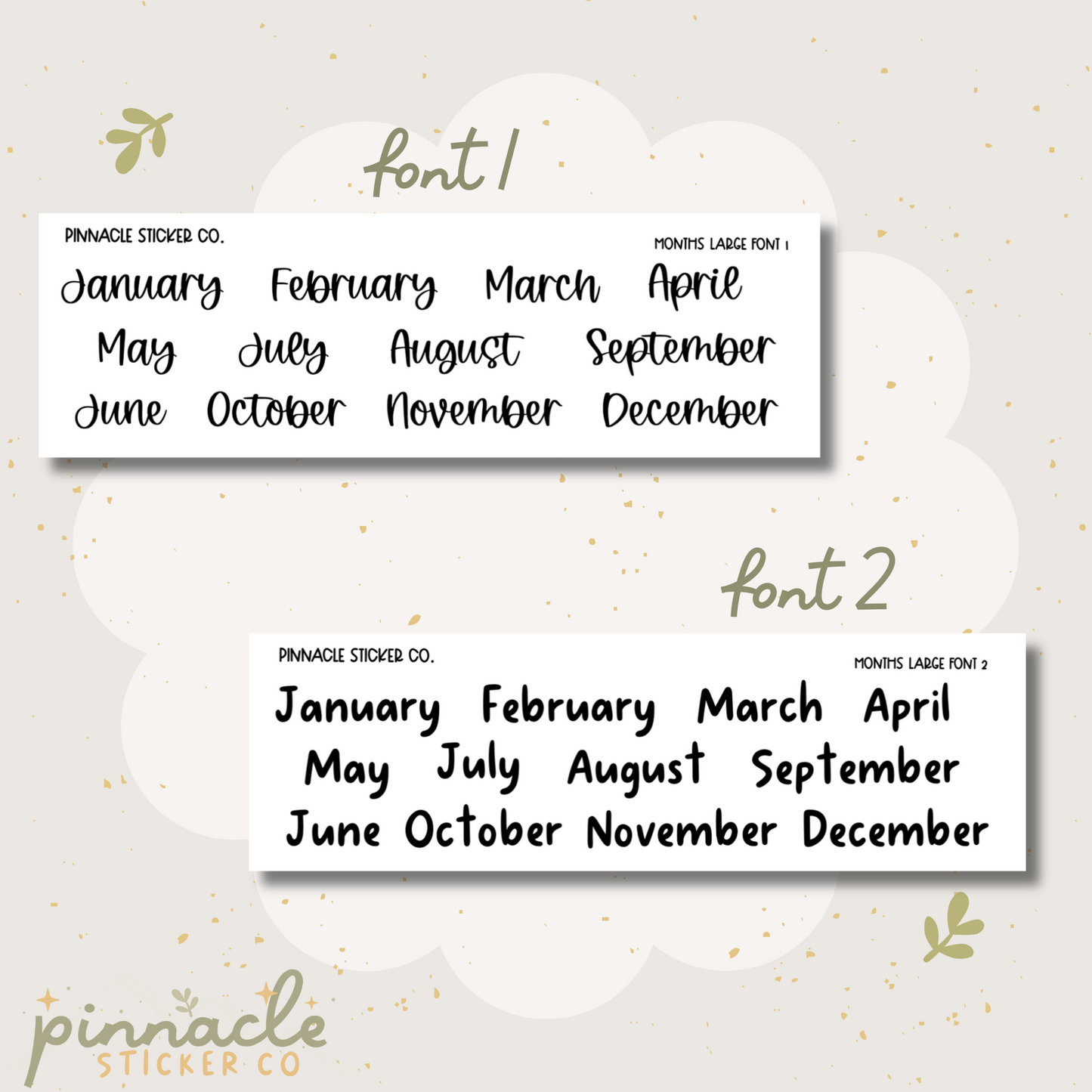 Funky Fungi Monthly Kit Planner Stickers