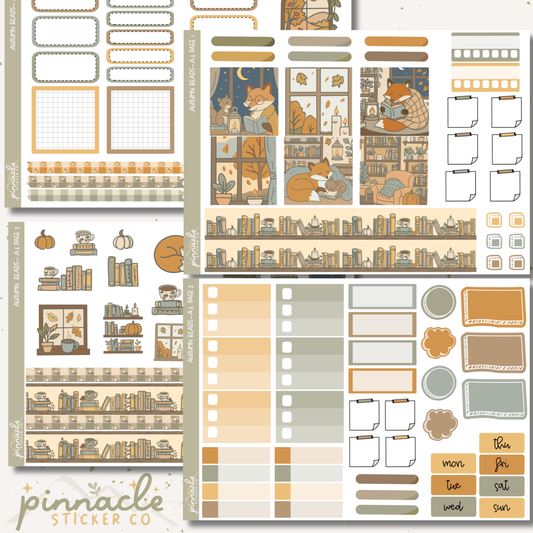Autumn Reads A5 Kit Planner Stickers