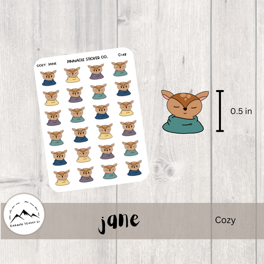 Cozy Jane Stickers C148