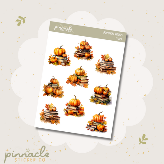 Pumpkin Books Deco Planner Stickers