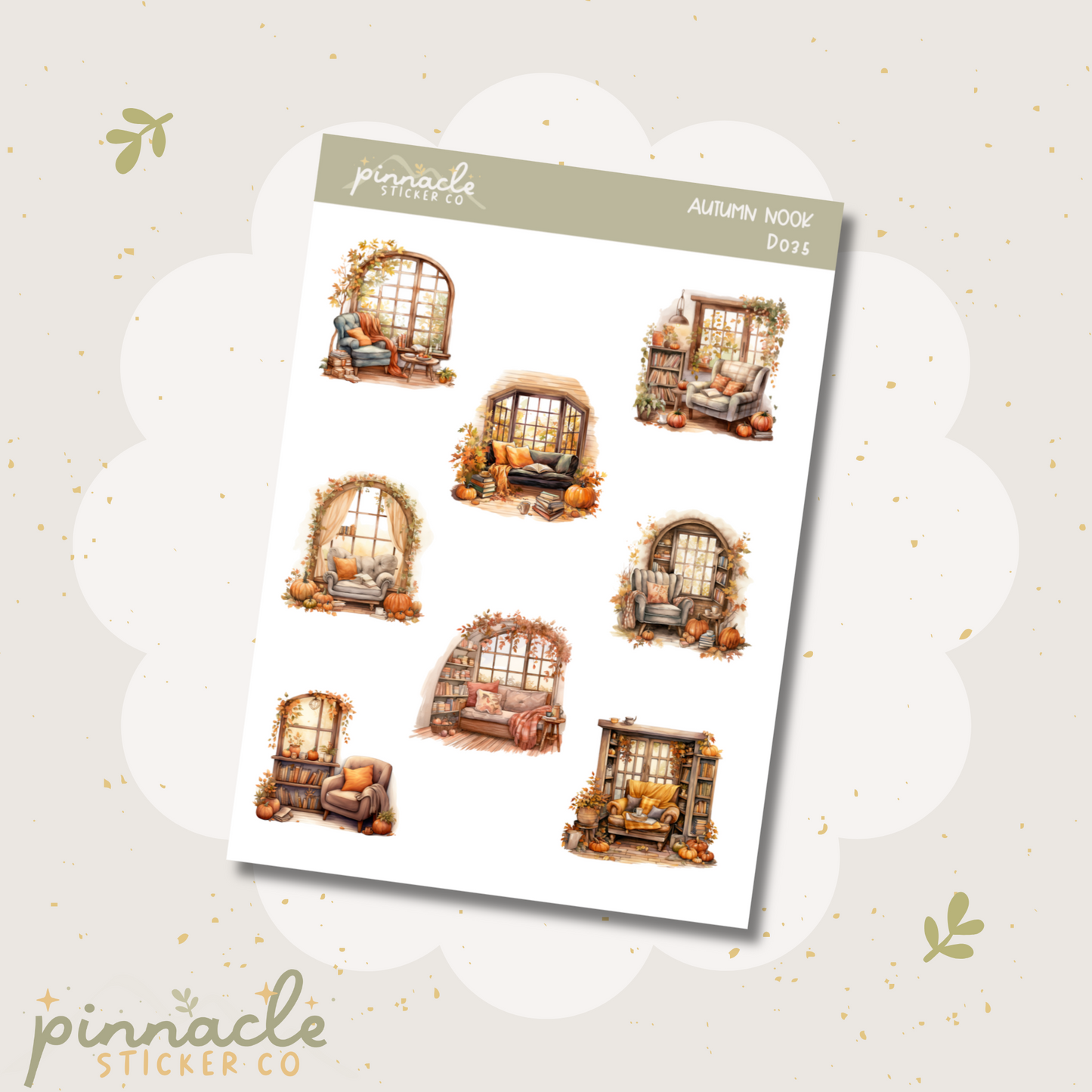 Autumn Nook Deco Planner Stickers