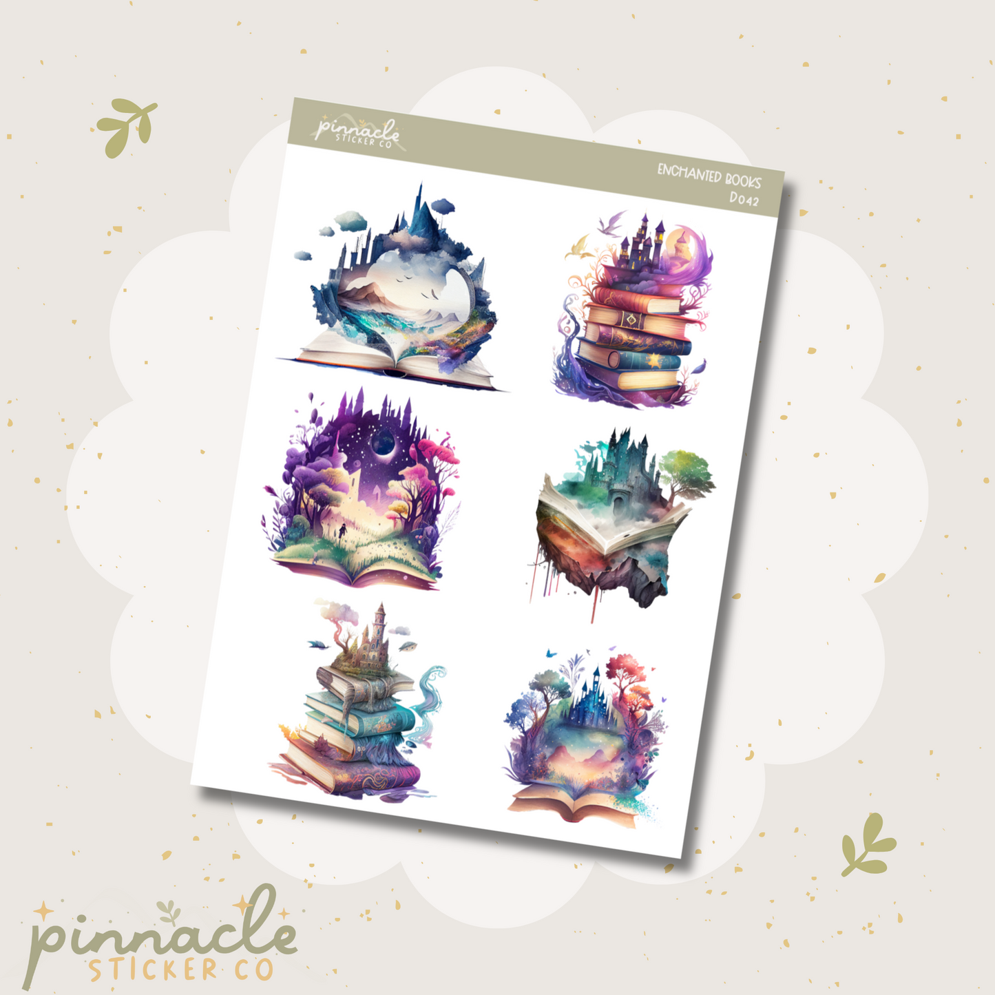 Enchanted Books Deco Planner Stickers