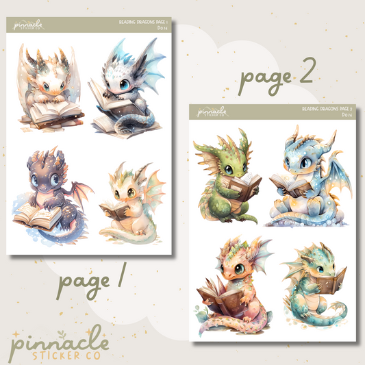 Reading Dragons Deco Planner Stickers