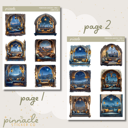 Moroccan Balcony Deco Planner Stickers