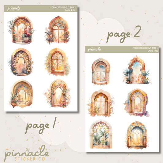 Moroccan Windows Deco Planner Stickers