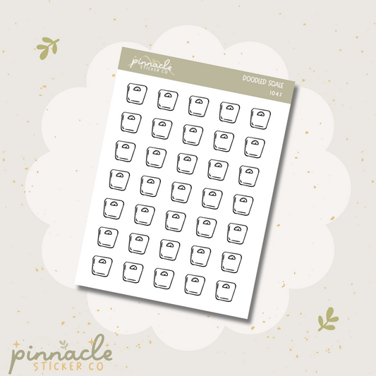 Scale Doodle Icon Stickers I047