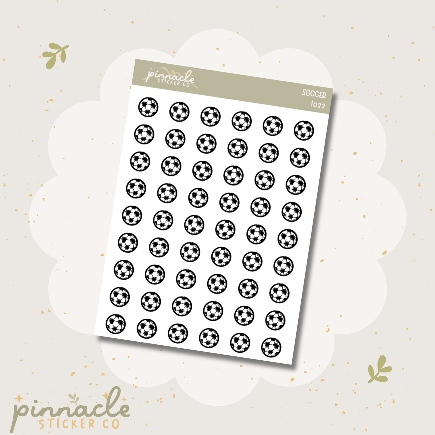 Soccer Doodle Icon Stickers I022