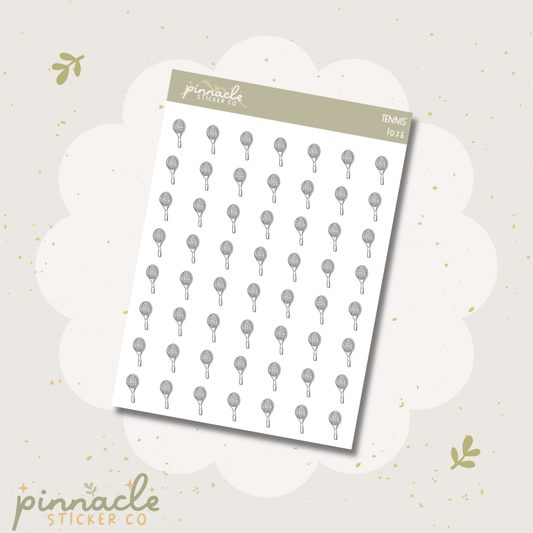 Tennis Doodle Icon Stickers I075