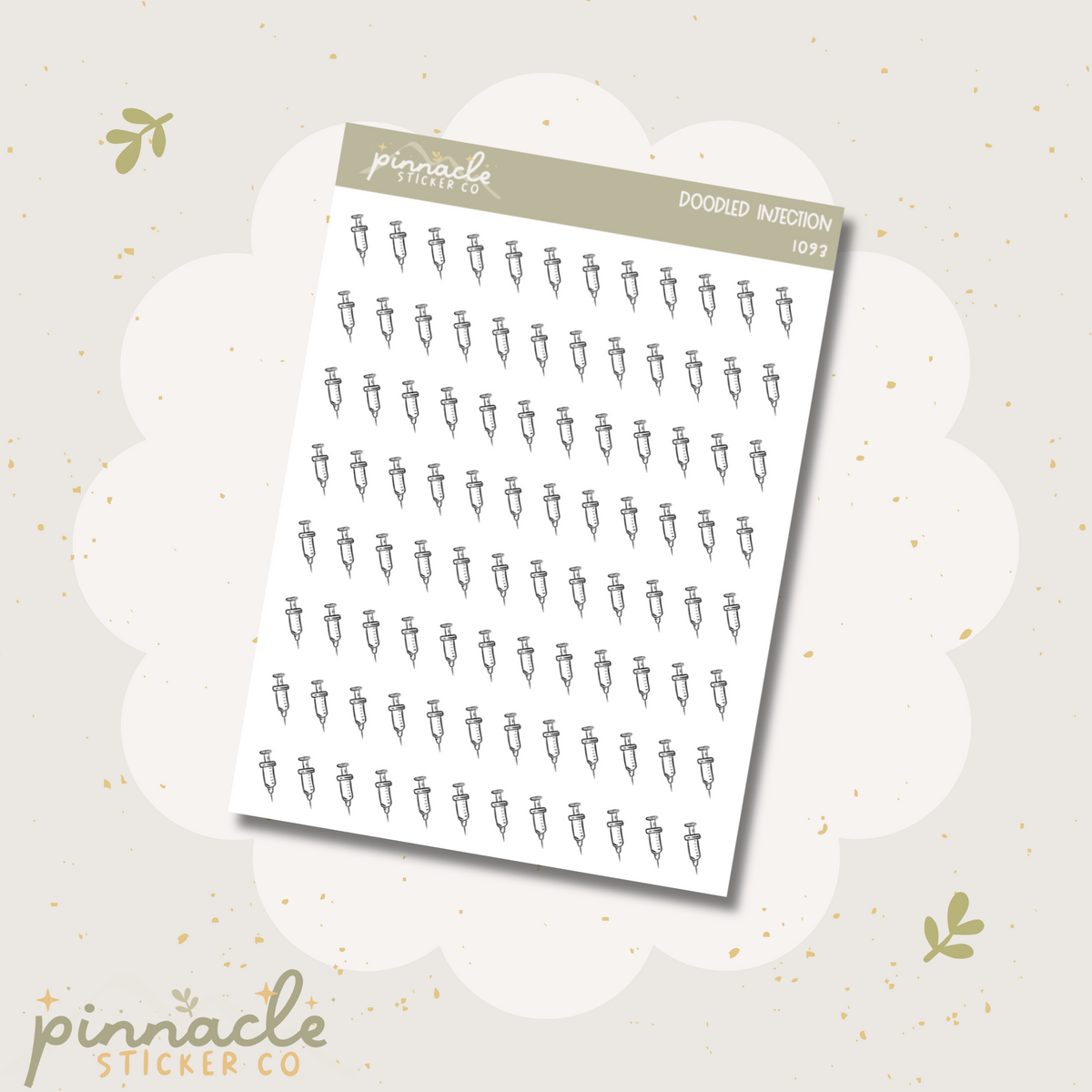Hand Injection Sticker Injection Doodle Icon Stickers I093 – Pinnacle Sticker Co