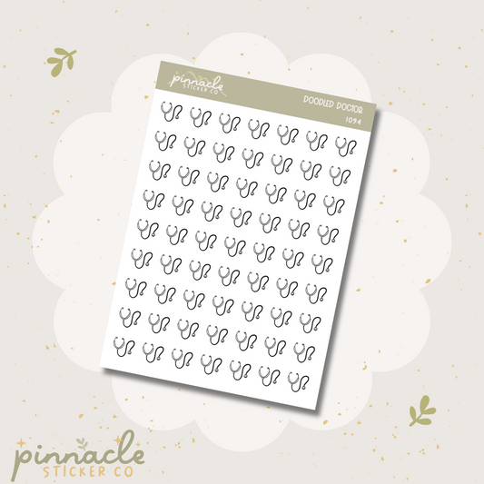 Doctor Doodle Icon Stickers I094