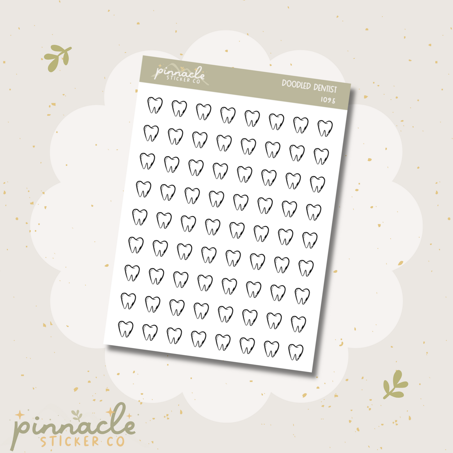 Dentist Doodle Icon Stickers I095