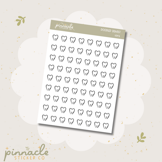 Dentist Doodle Icon Stickers I095