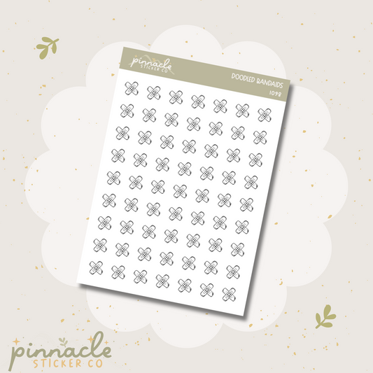 Bandaids Doodle Icon Stickers I098