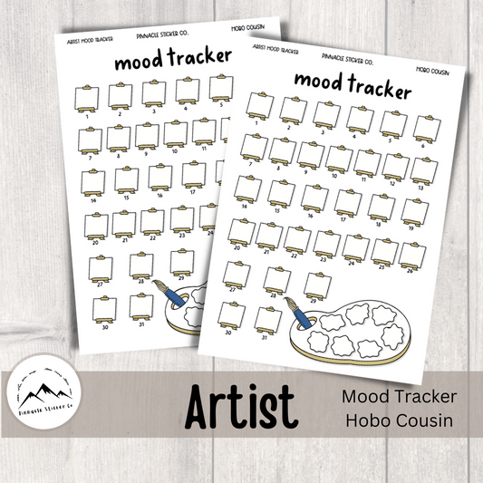 Artist Tracker Full Sheet Planner Stickers