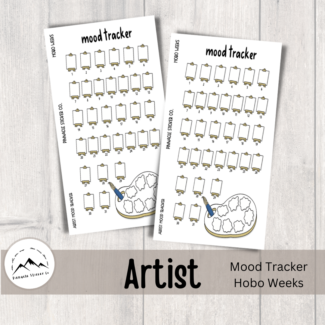 Artist Tracker Full Sheet Planner Stickers