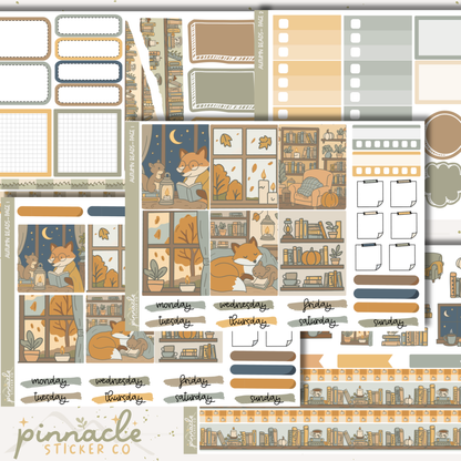 Autumn Reads Weekly Kit Planner Stickers