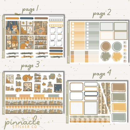 Autumn Reads Weekly Kit Planner Stickers