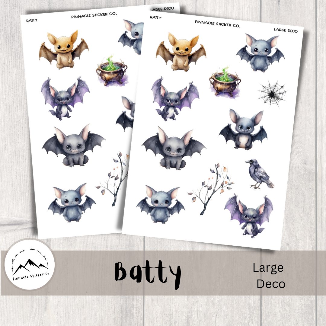 David Batty Sticker Batty Deco Planner Stickers – Pinnacle Sticker Co