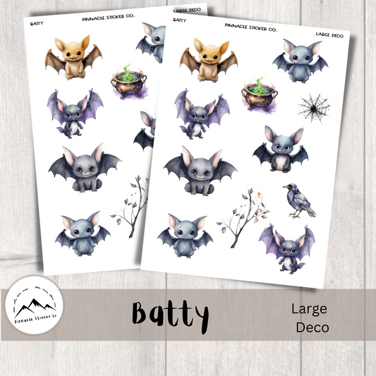 Batty Deco Planner Stickers