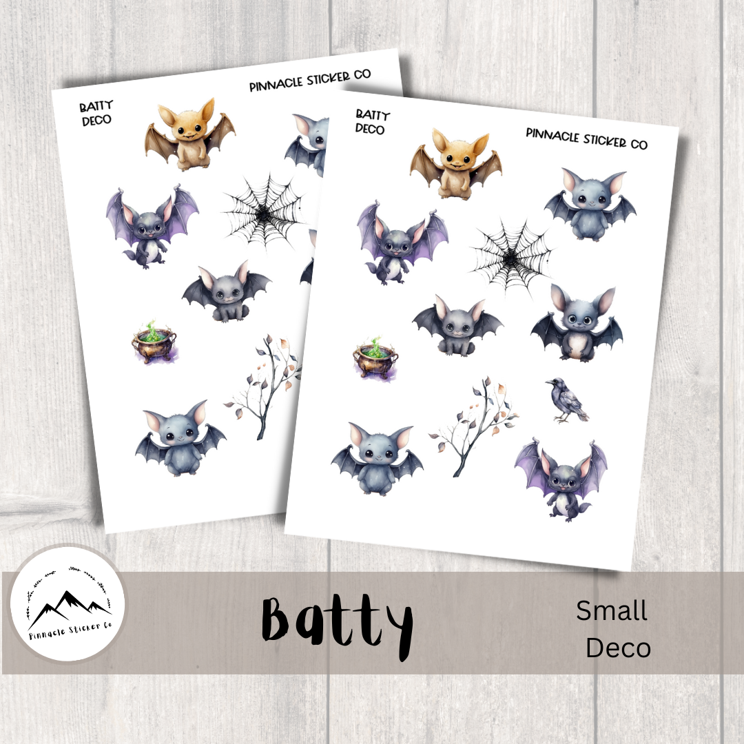 Batty Deco Planner Stickers