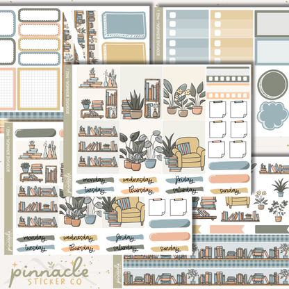 Bookcase Botanicals Weekly Kit Planner Stickers