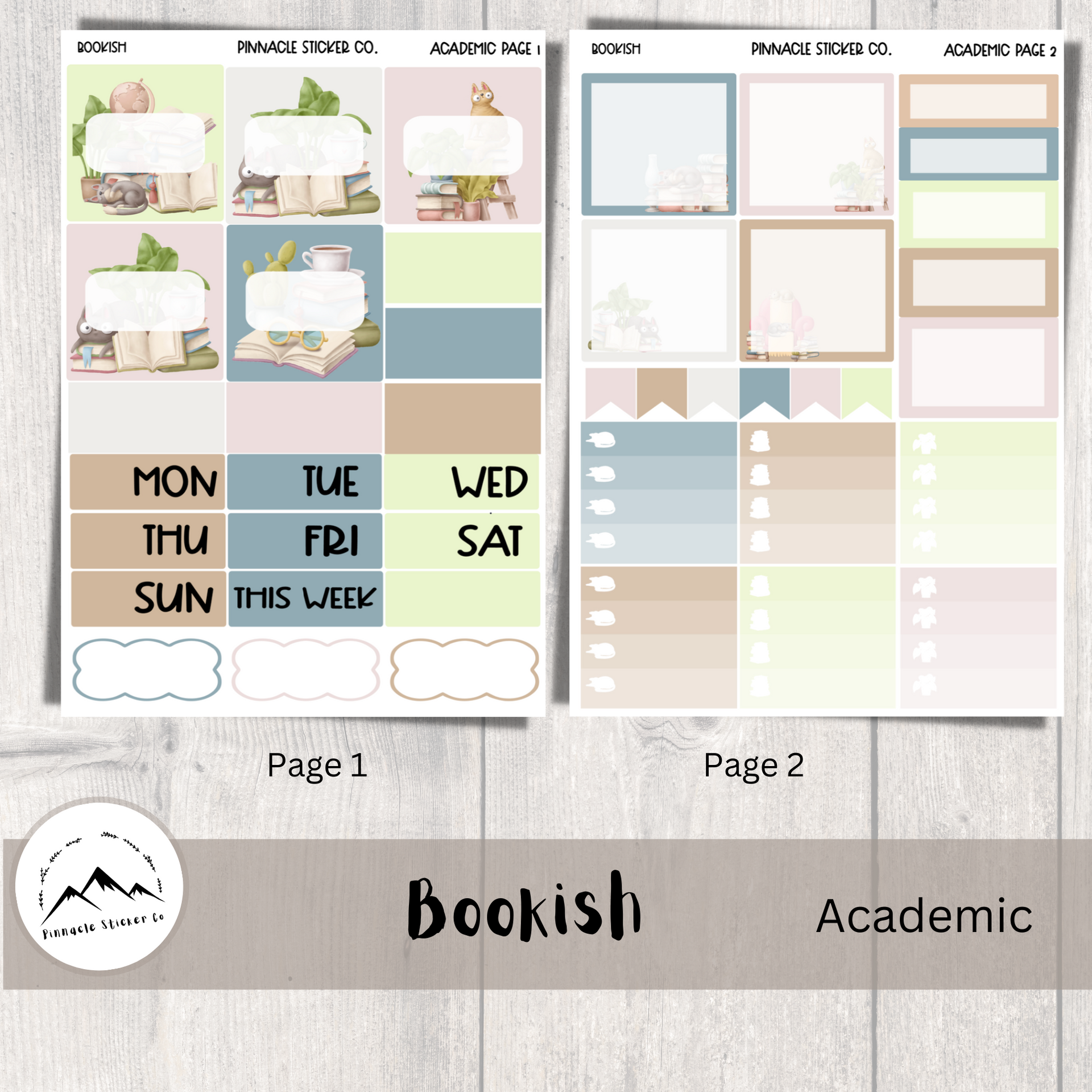 Bookish Daily Planner Stickers