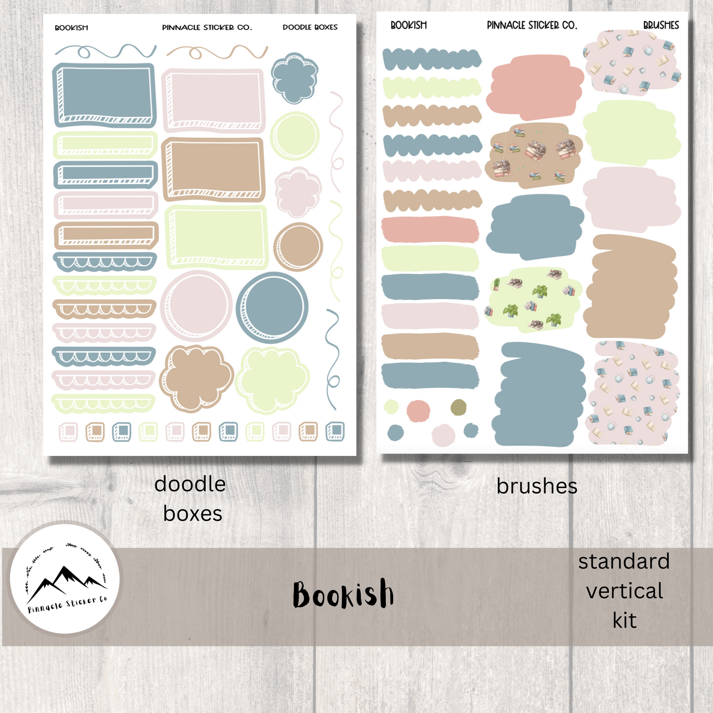 Bookish Weekly Kit Planner Stickers