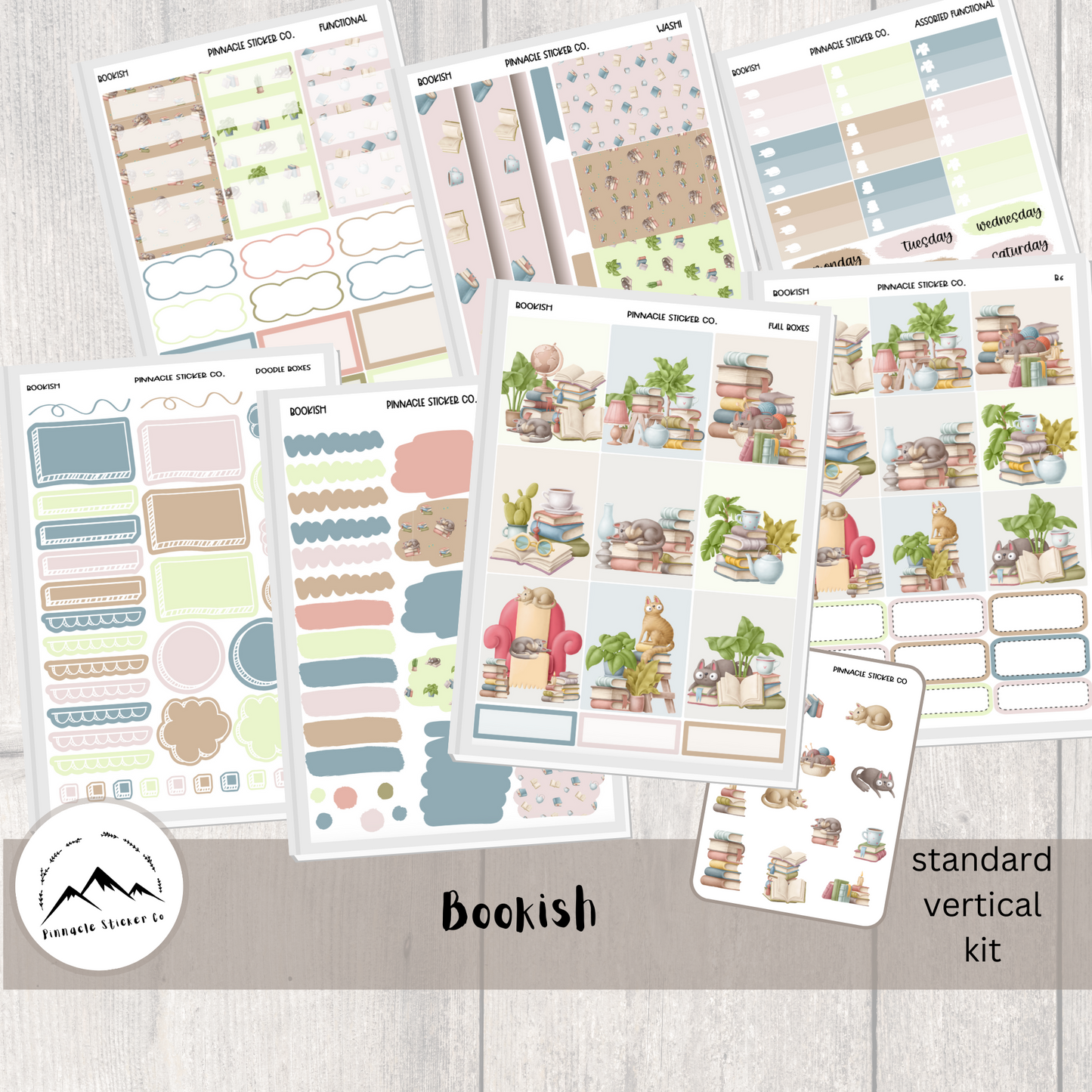 Bookish Weekly Kit Planner Stickers