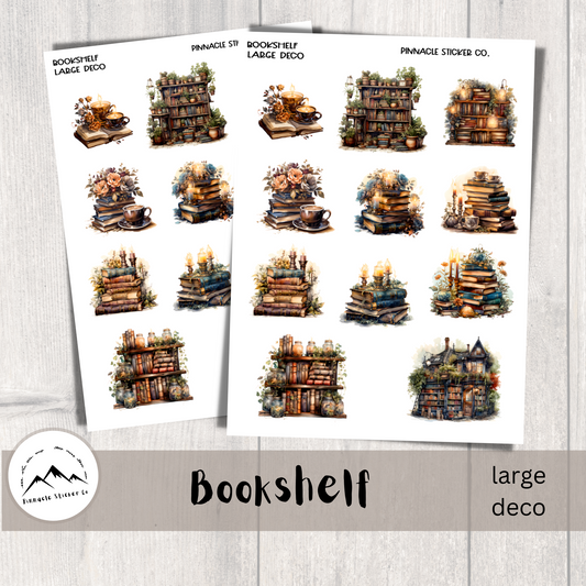 Bookshelf Deco Planner Stickers