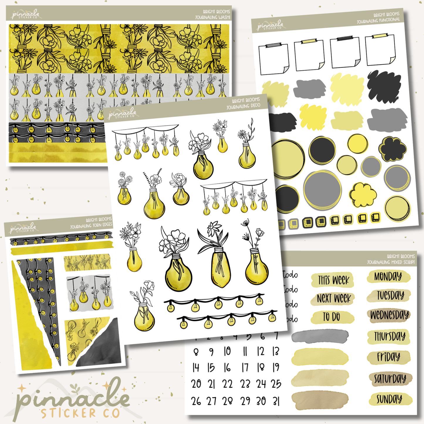 Bright Blooms Journaling Bundle