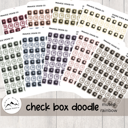 Doodle Check Box Stickers