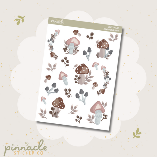 Cozy Woods Deco Planner Stickers