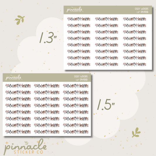 Cozy Woods Divider Planner Stickers