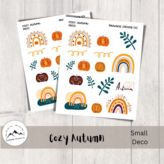 Cozy Autumn Deco Planner Stickers