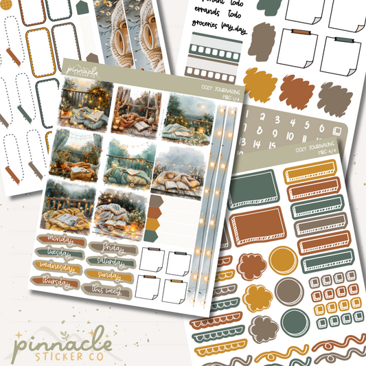 Cozy Journaling Cousin Kit Planner Stickers