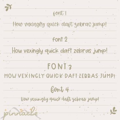 Custom Script Planner Stickers