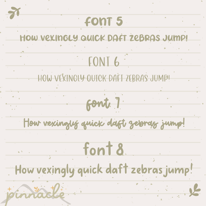 Custom Script Planner Stickers