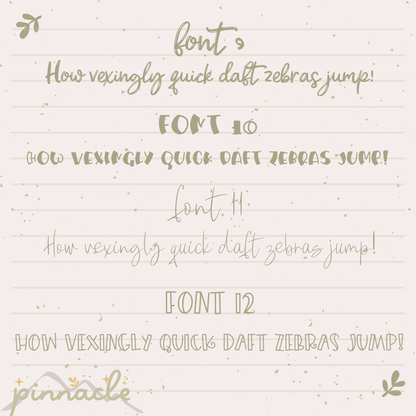 Custom Script Planner Stickers