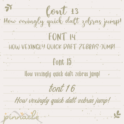 Custom Script Planner Stickers