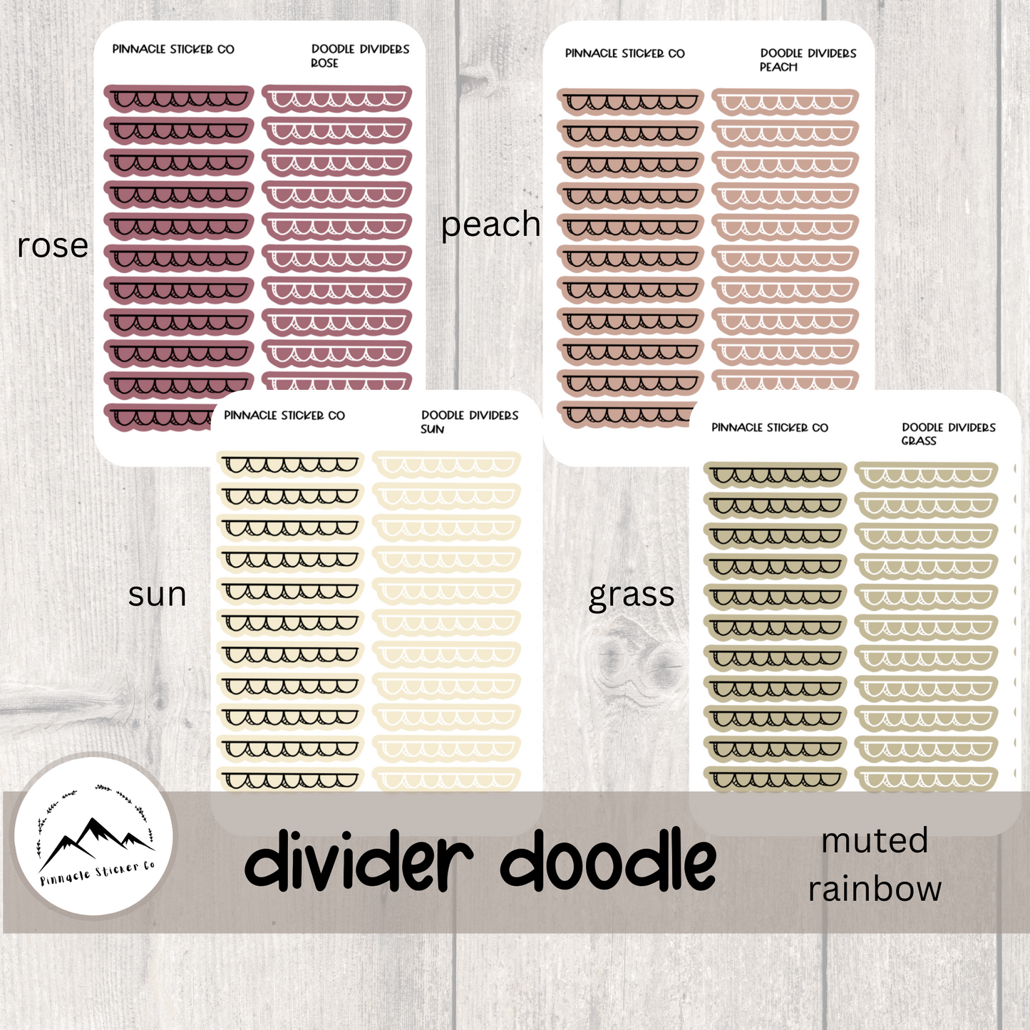 Doodle Divider Stickers