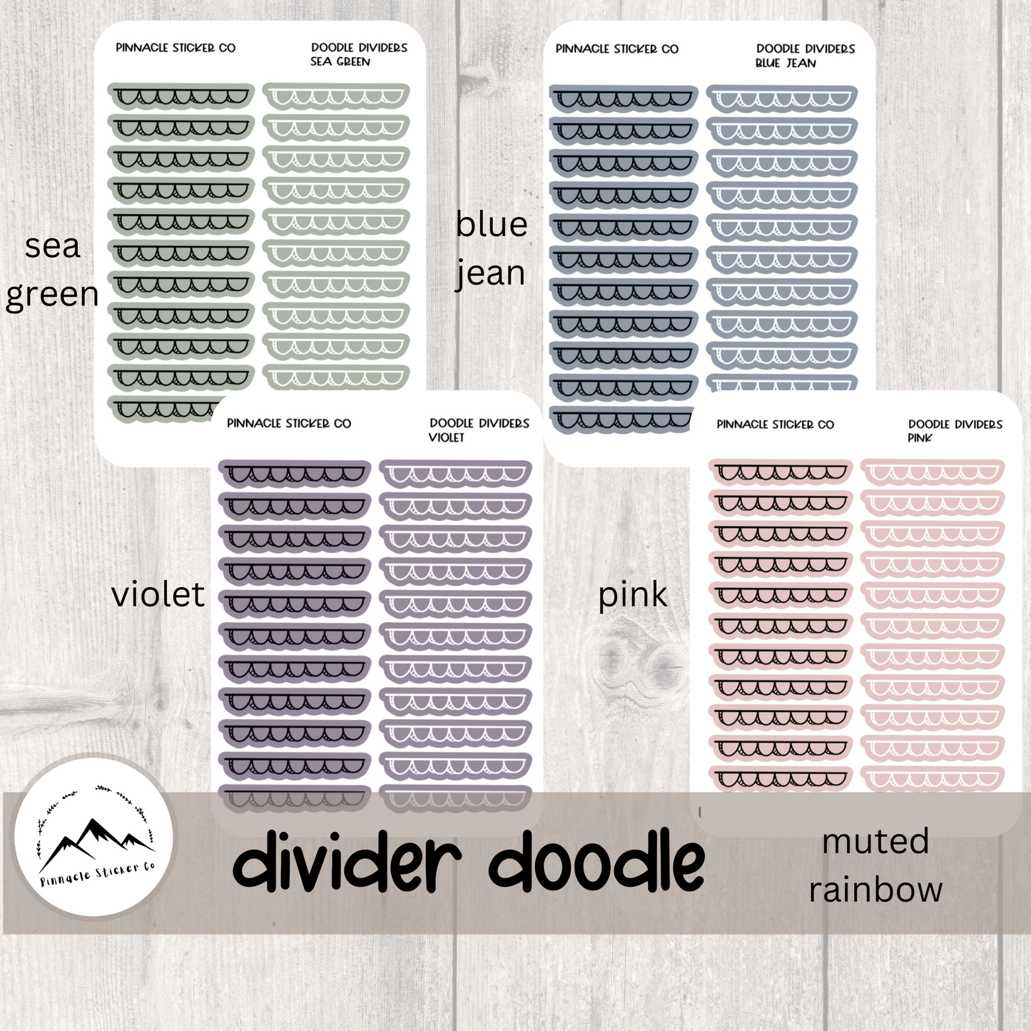 Doodle Divider Stickers