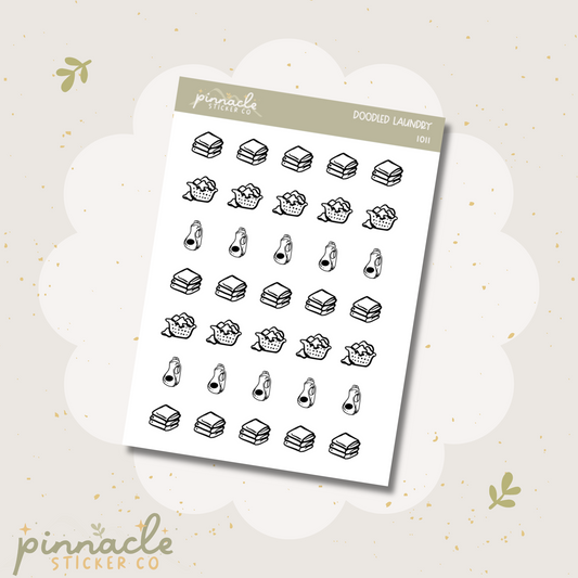 Laundry Doodle Icon Stickers I011