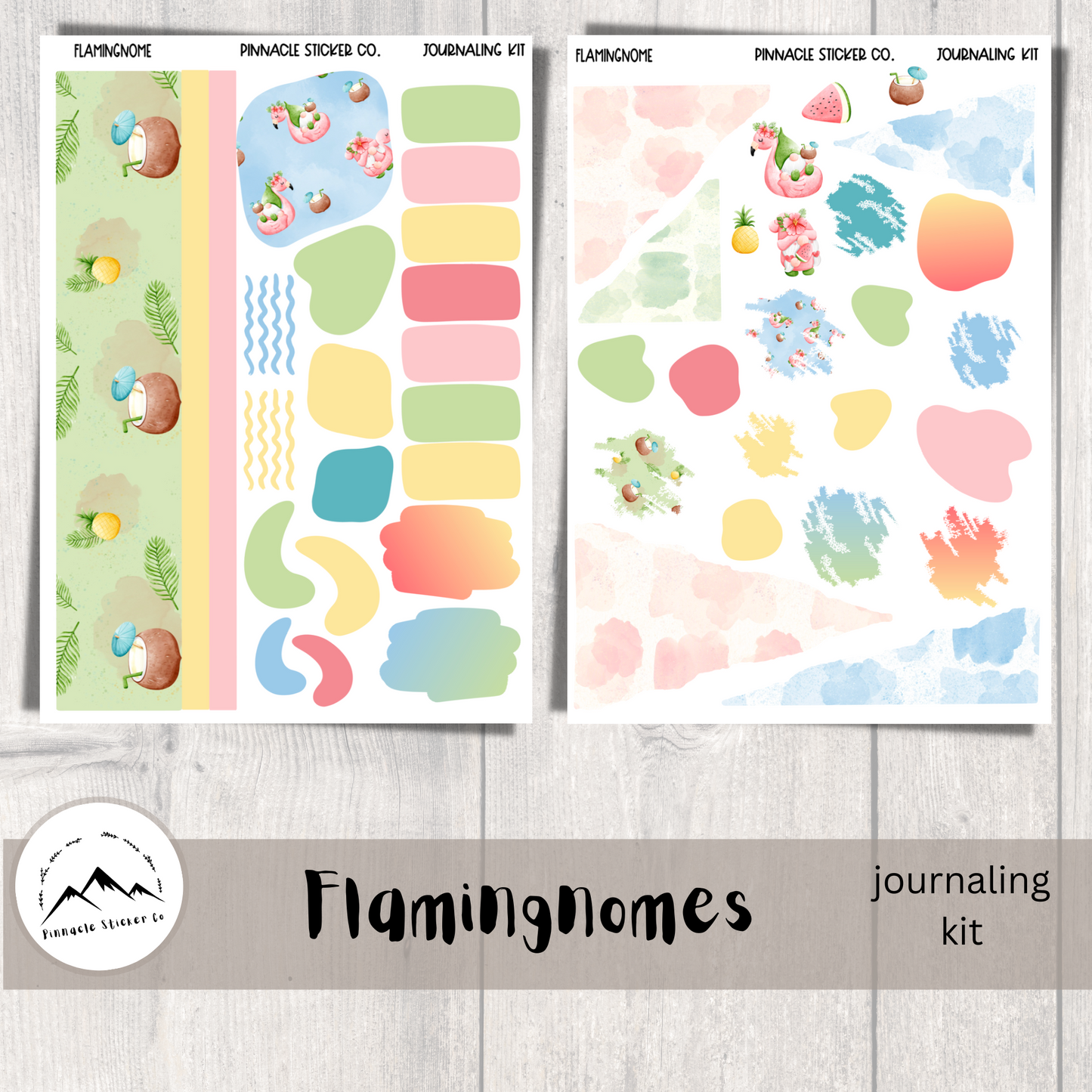 Flamingnomes Journaling Kit Planner Stickers – Pinnacle Sticker Co