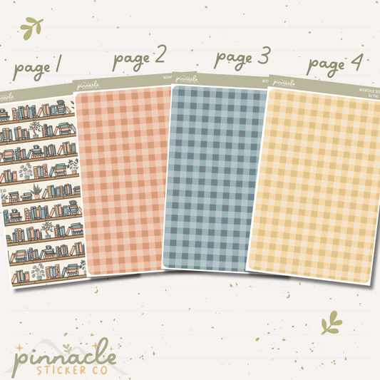 Bookcase Botanical B6 Full Sheet Planner Stickers