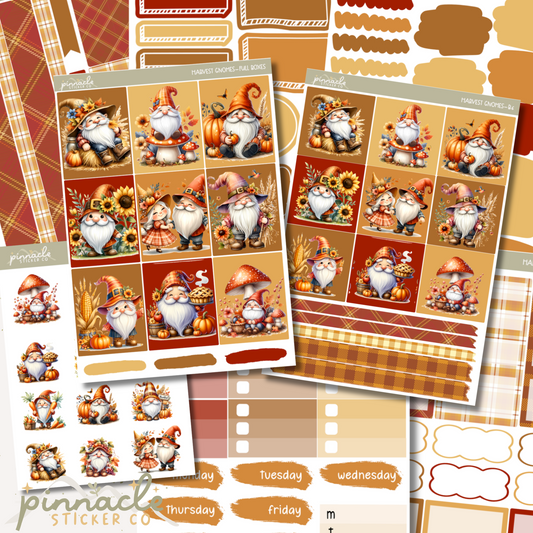 Harvest Gnomes Weekly Kit Planner Stickers