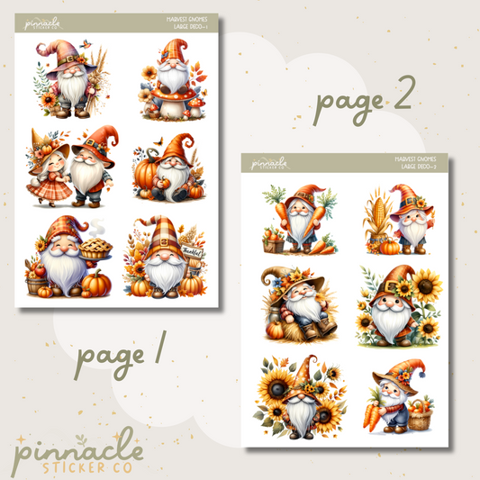 Harvest Gnomes Deco Planner Stickers